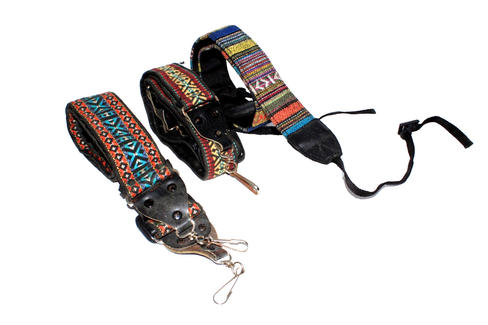 Lot of 3 Vintage Camera Straps Band Holds Hippie Retro Boho Photographers
