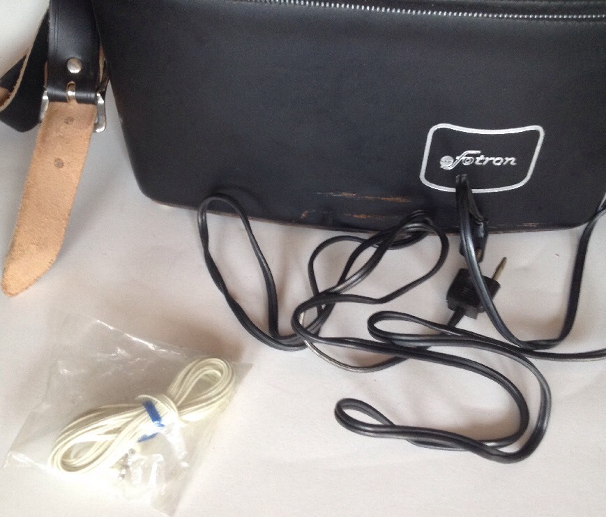 Vintage Fotron Leather Carrying Case For Camera Plus Misc