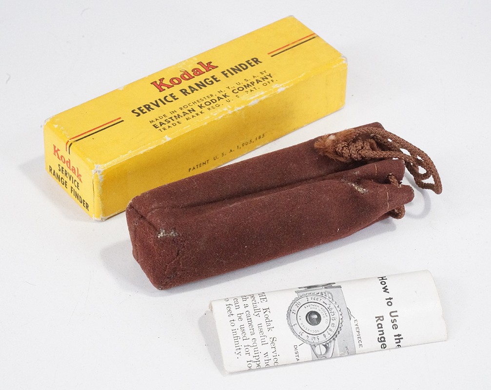 KODAK CASE, INSTRUCTIONS AND BOX TOP FOR SERVICE RANGEFINDER/226123