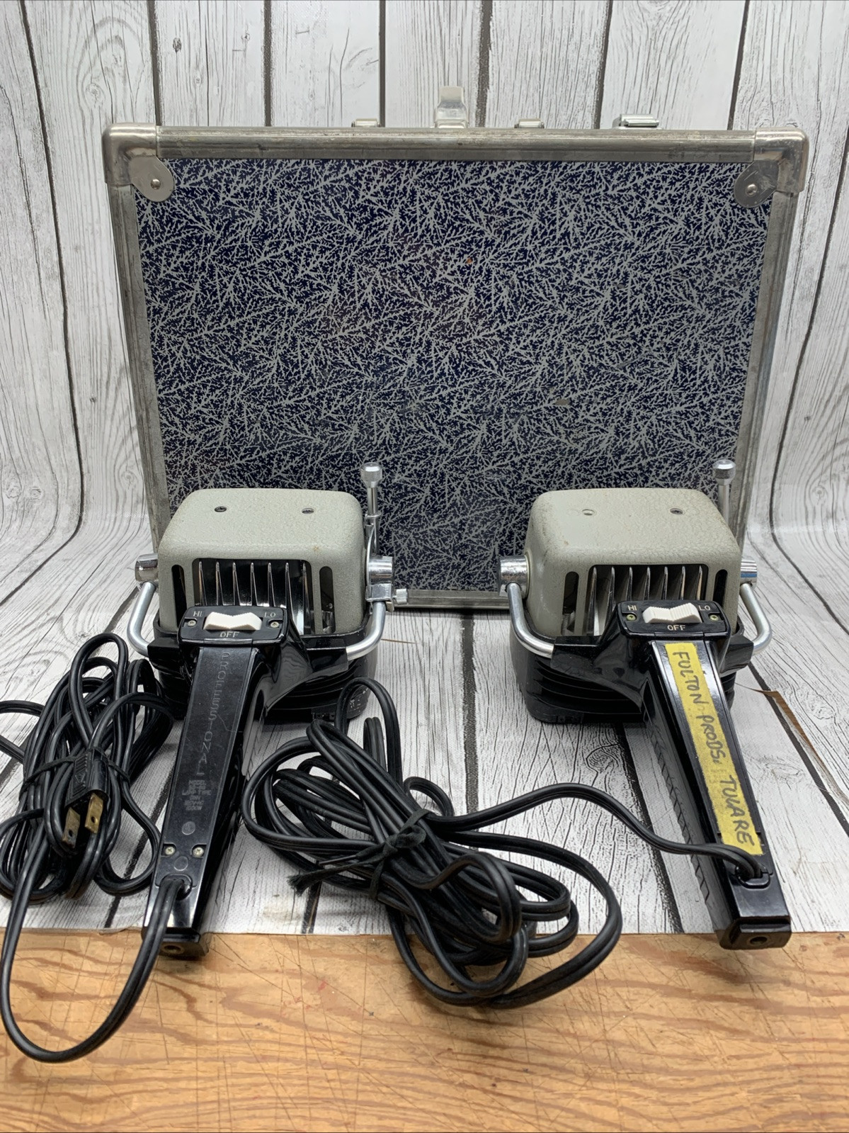 Sylvania Sun Gun SG-60 Movie Camera Lights (2) Tested WORKING