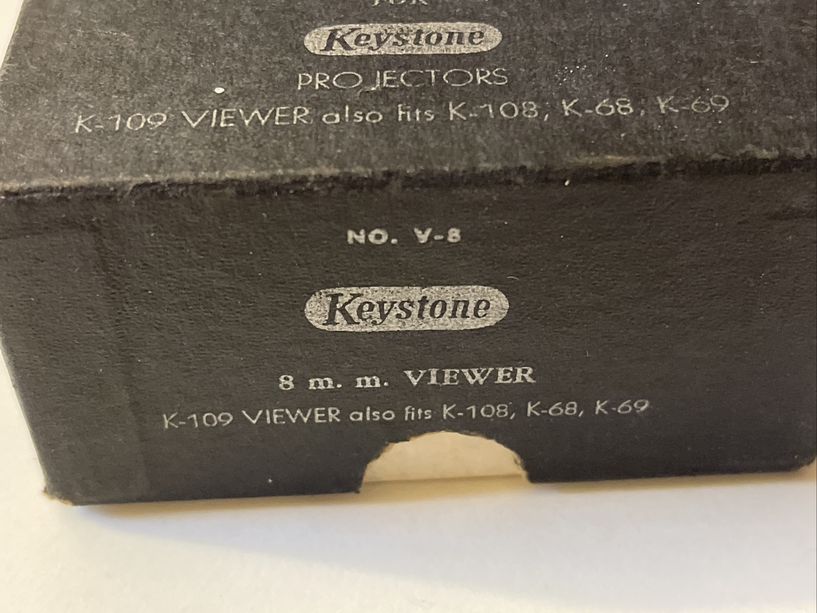 VINTAGE KEYSTONE PROJECTORS NO. V-8 8MM VIEWER FOR K-109 K-108 K-68