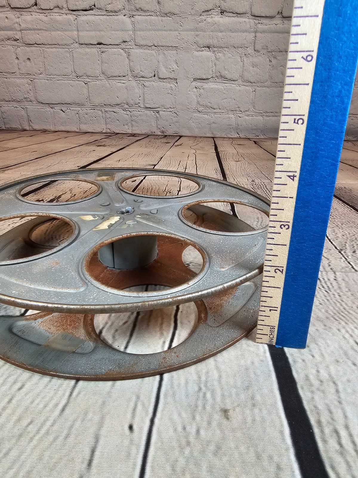 Goldberg Brothers 35mm 10 Inch Metal Film Reel, Denver Colorado USA Movie VTG