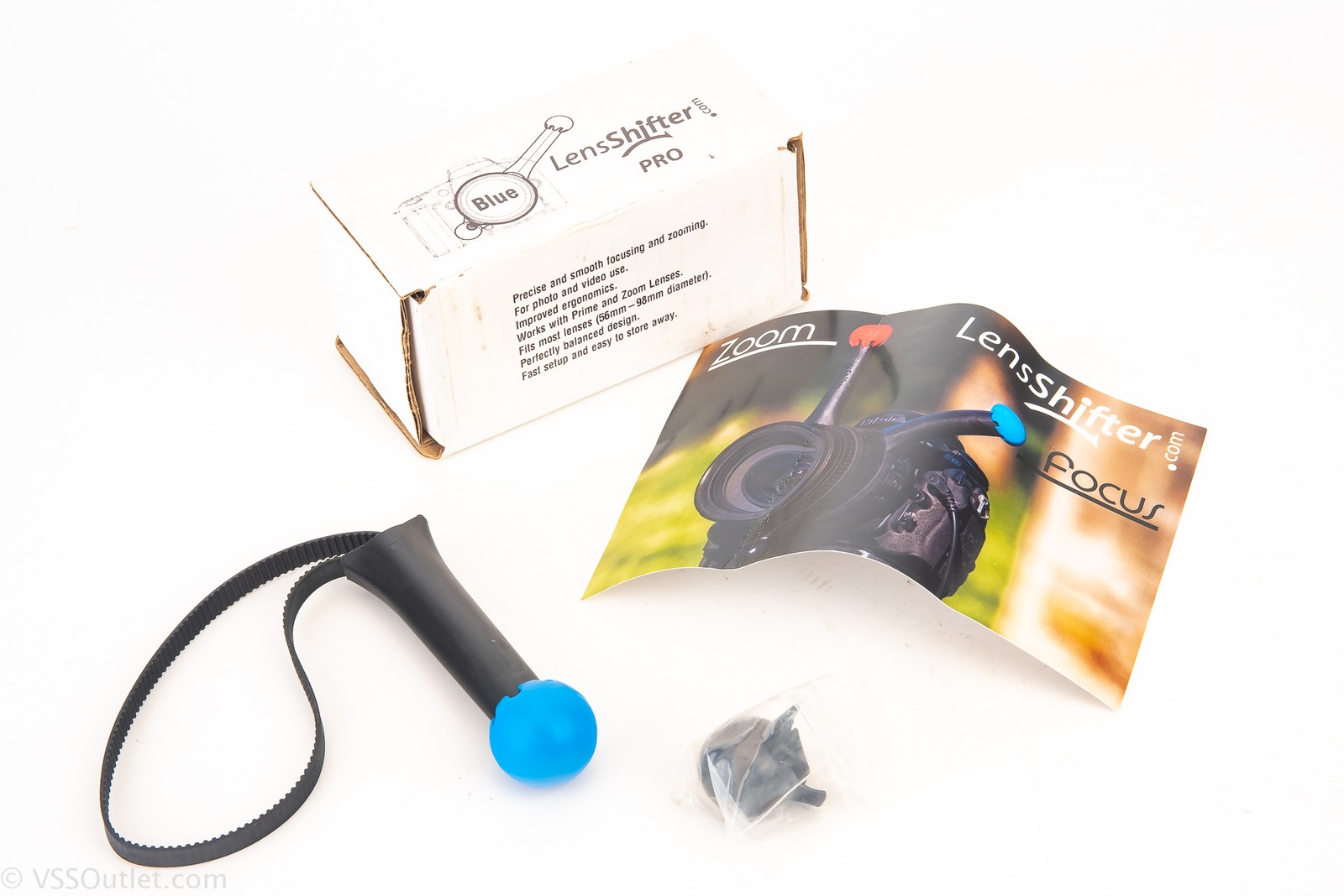 FocusShifter LensShifter Pro Focus & Zoom Grip Blue MINT in Box V25