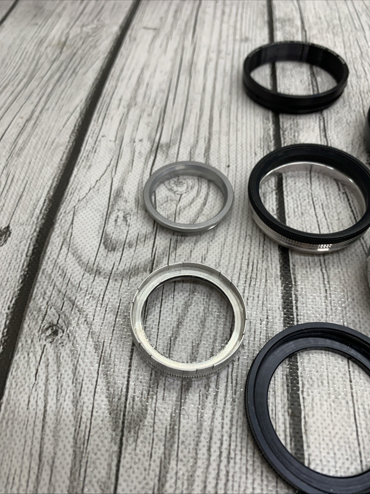 Vintage lot Camera Parts Hoods Caps Lens Adapters 11 pieces