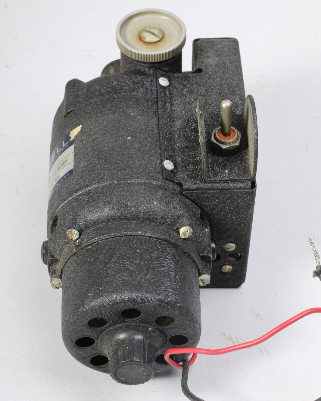 MITCHELL CAMERA VARIABLE SPEED MOTOR MODEL 1-W-12 FOR MOVIE CAMERA UNTESTED