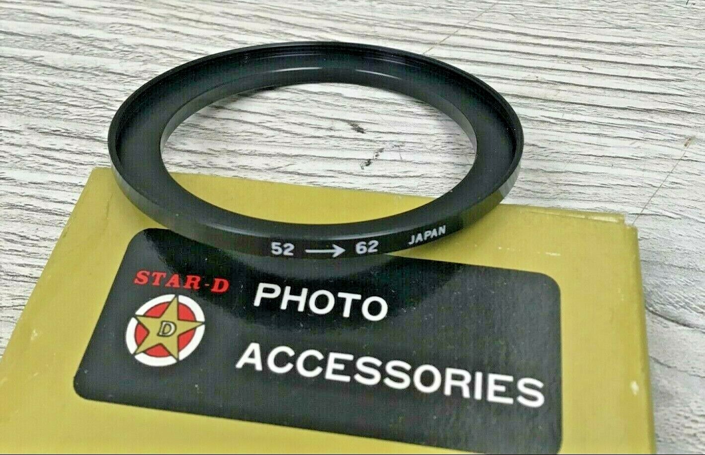 3 New Old Stock Star D Stepping Rings 52mm – 62mm Camera Accessories – Japan