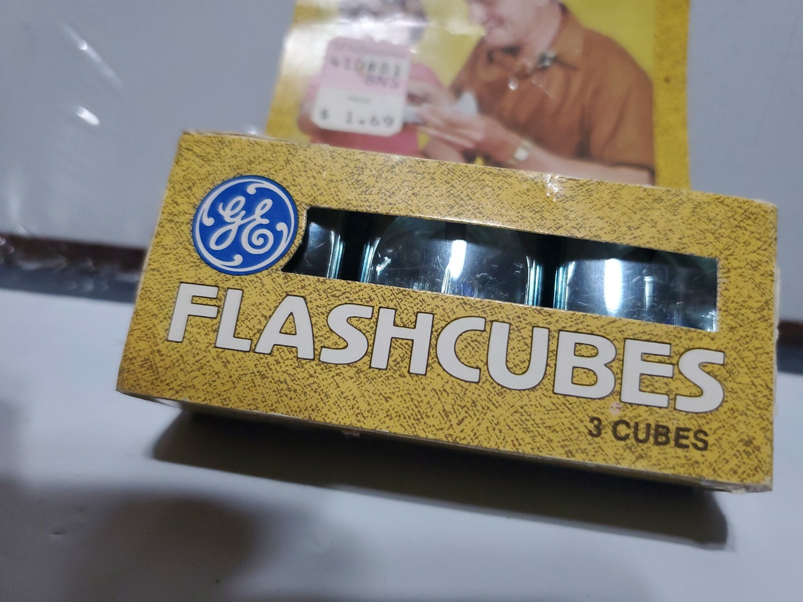 Vintage GE Flashcubes Set Of 3 Cubes New in Origianl Package 12 Flashes