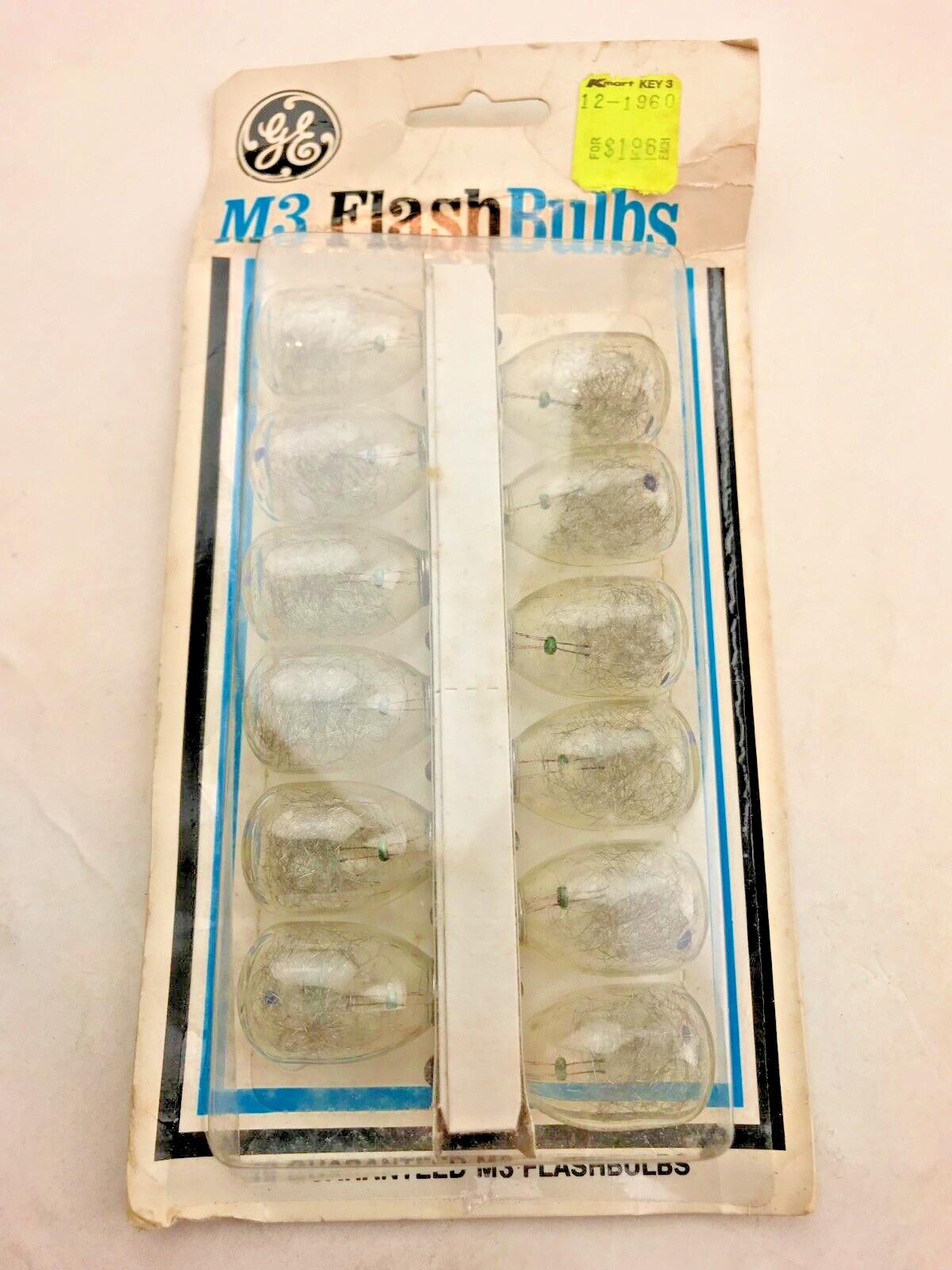 Sylvania M3B Blue Dot Flash Bulbs Box of 13 & GE M3 Clear Flashbulbs Box of 12