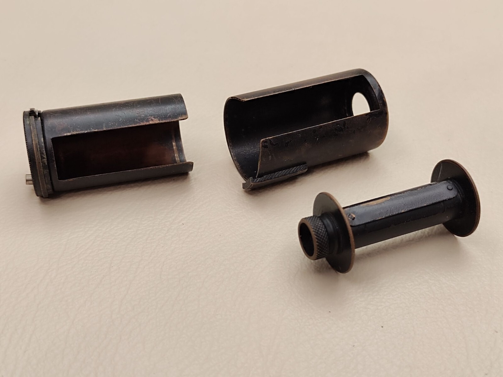 Reloadable cassette for 35 mm film brass for Fed cameras USSR