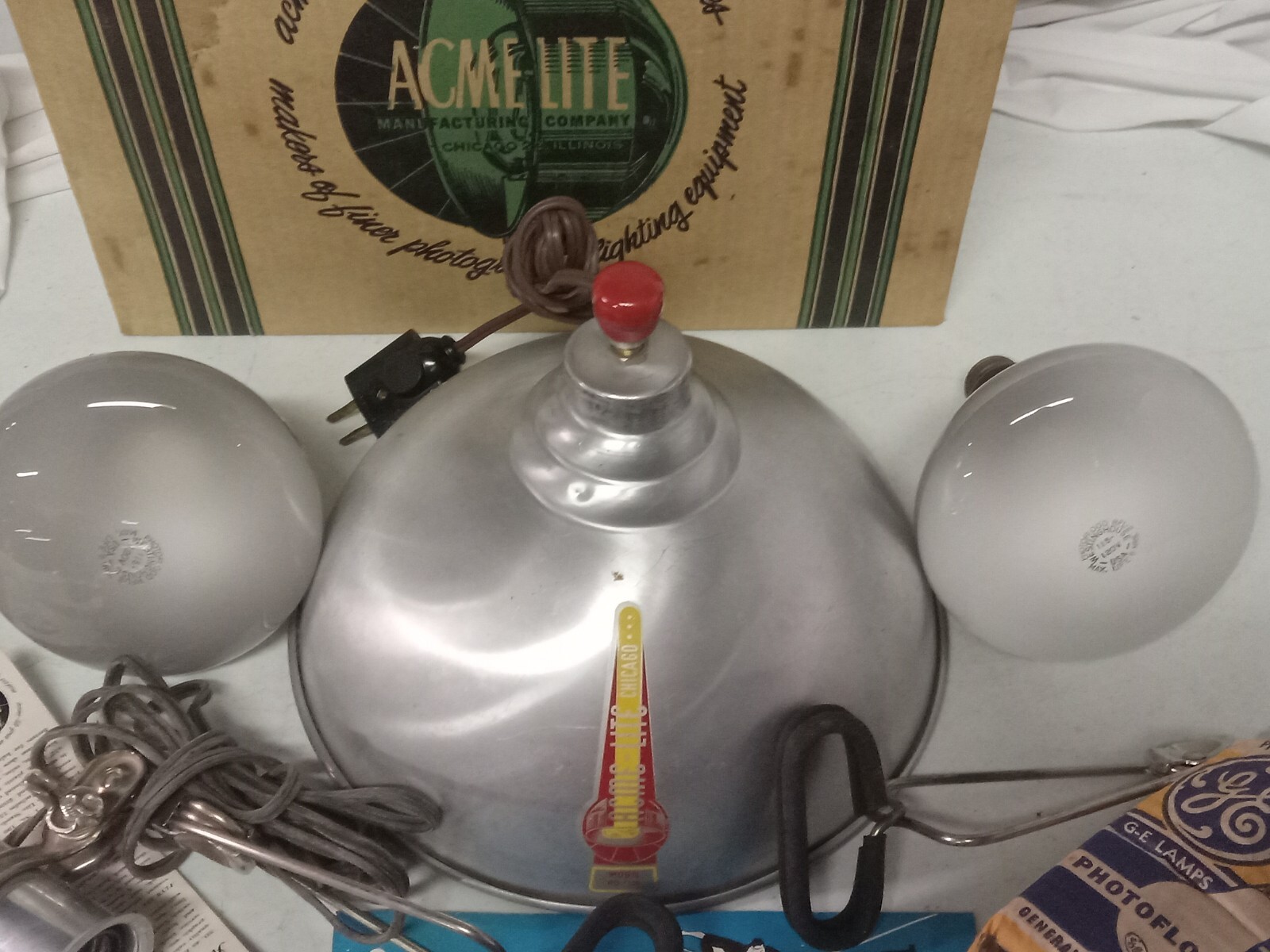Acme-Lite Junior LitePack Vintage Mid-Century 3 Point Photo Lighting Kit