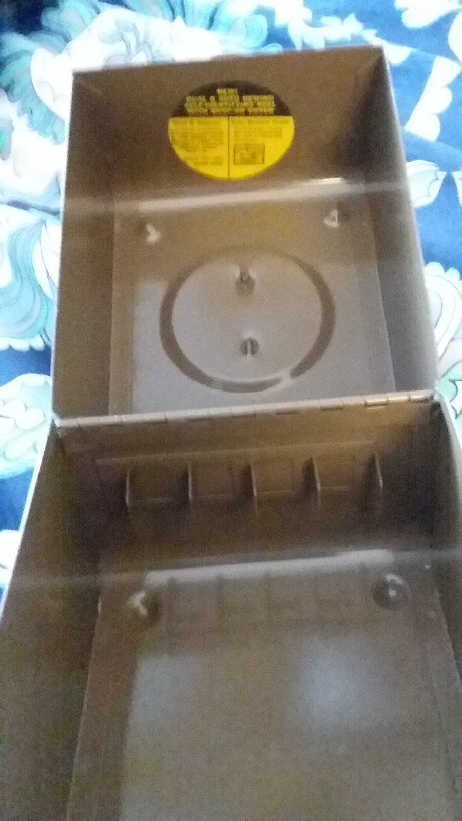 Vintage Super 8 Dual 8 Metal Storage File Box Container + 4 reels Prop