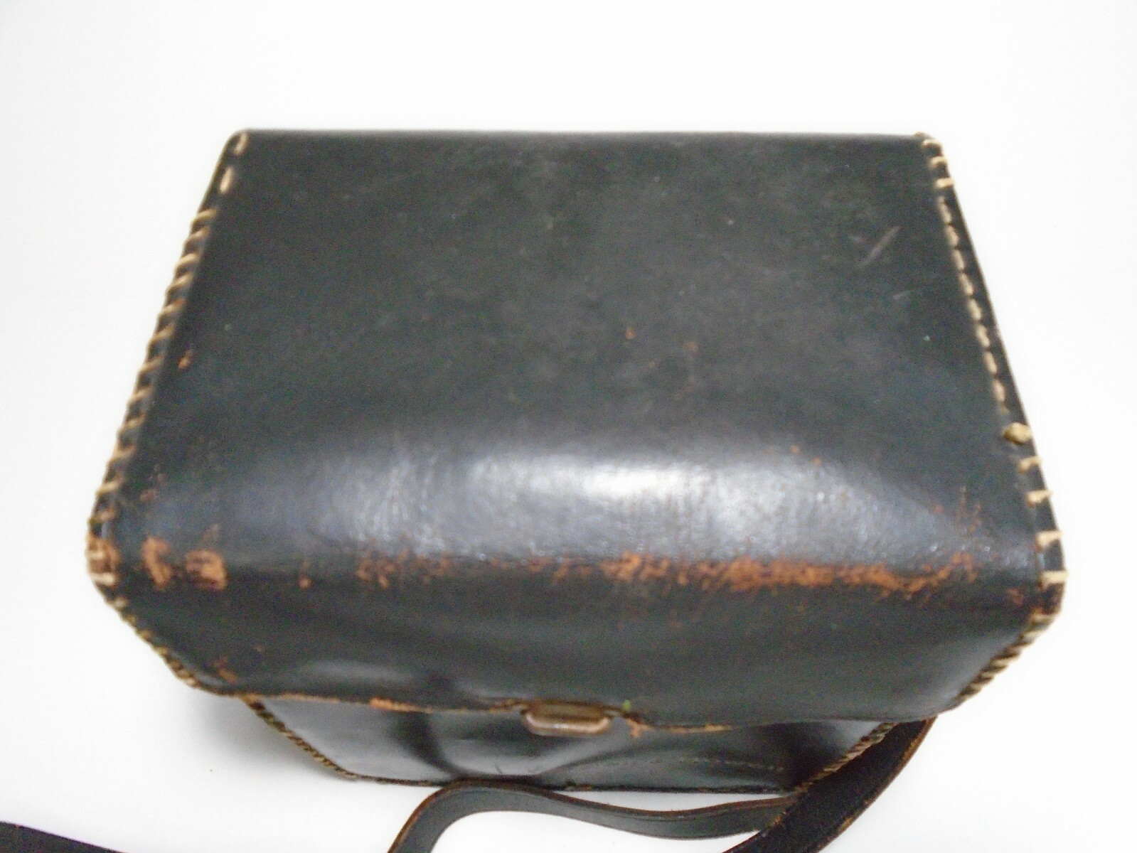 Vintage Bell & Howell Leather Camera Case with Adjustable Strap 6.25″ x 6″ x 4″