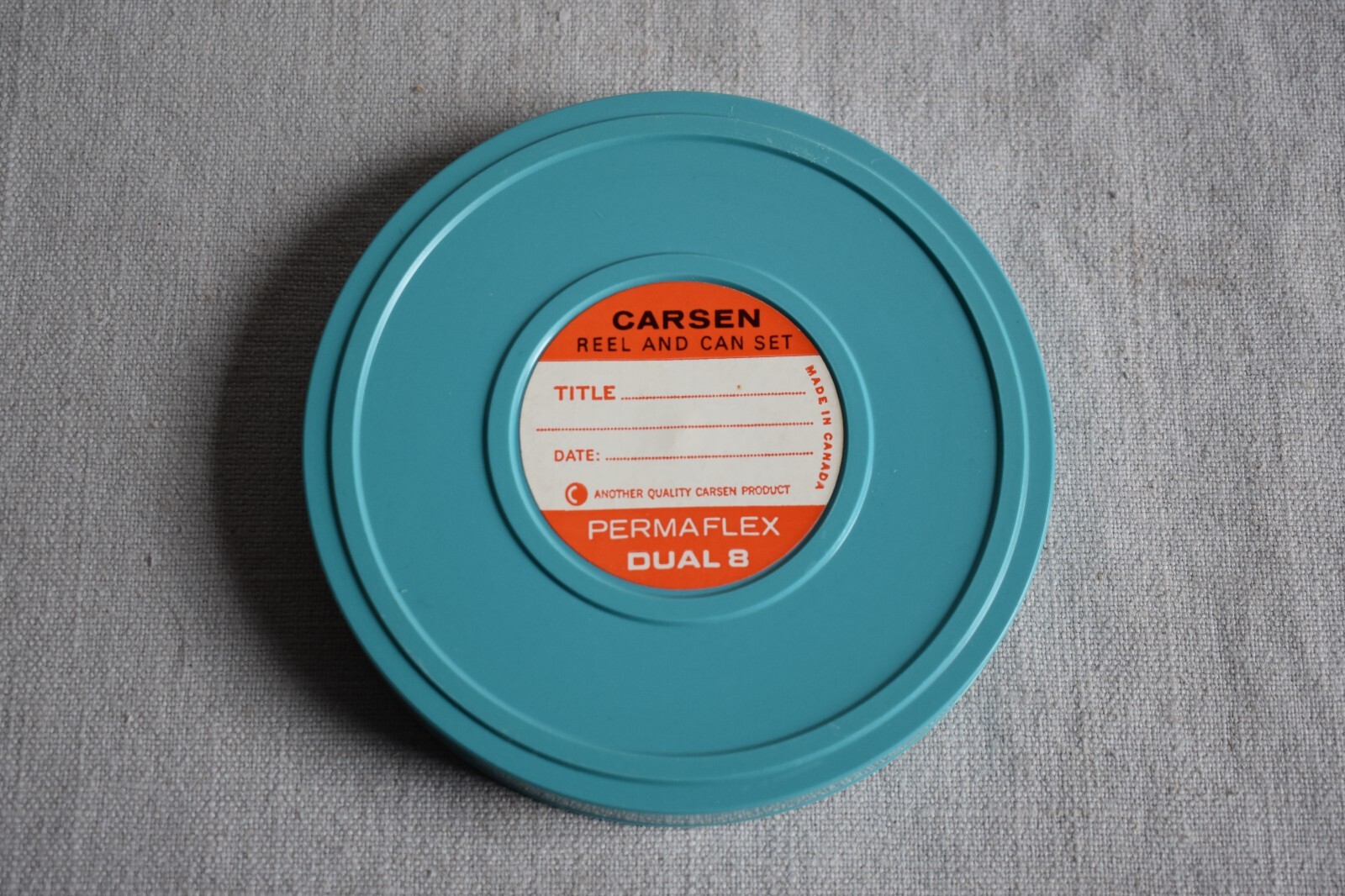 Vintage Kenco Movie Film Library Chest Box 8mm W/5 Carson 200 ft Reel and Can