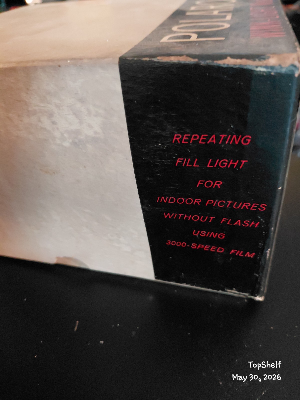Vintage Polaroid Wink-Light Model 252 Flash Attachment with Original Box& Papers