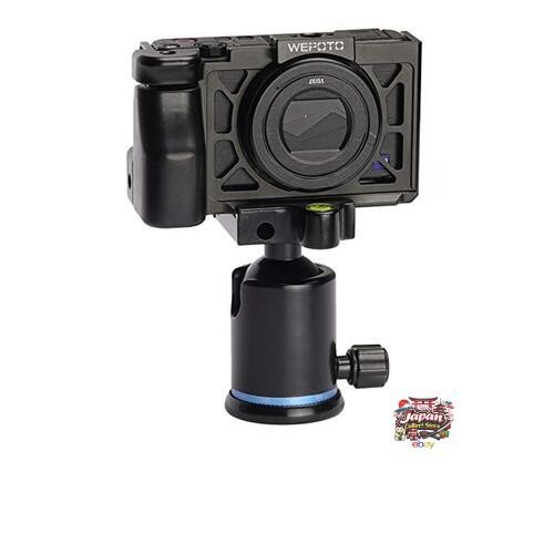 WEPOTO GP-ZV-1 Metal Ebony Wood Cage Hand Grip for Sony ZV-1