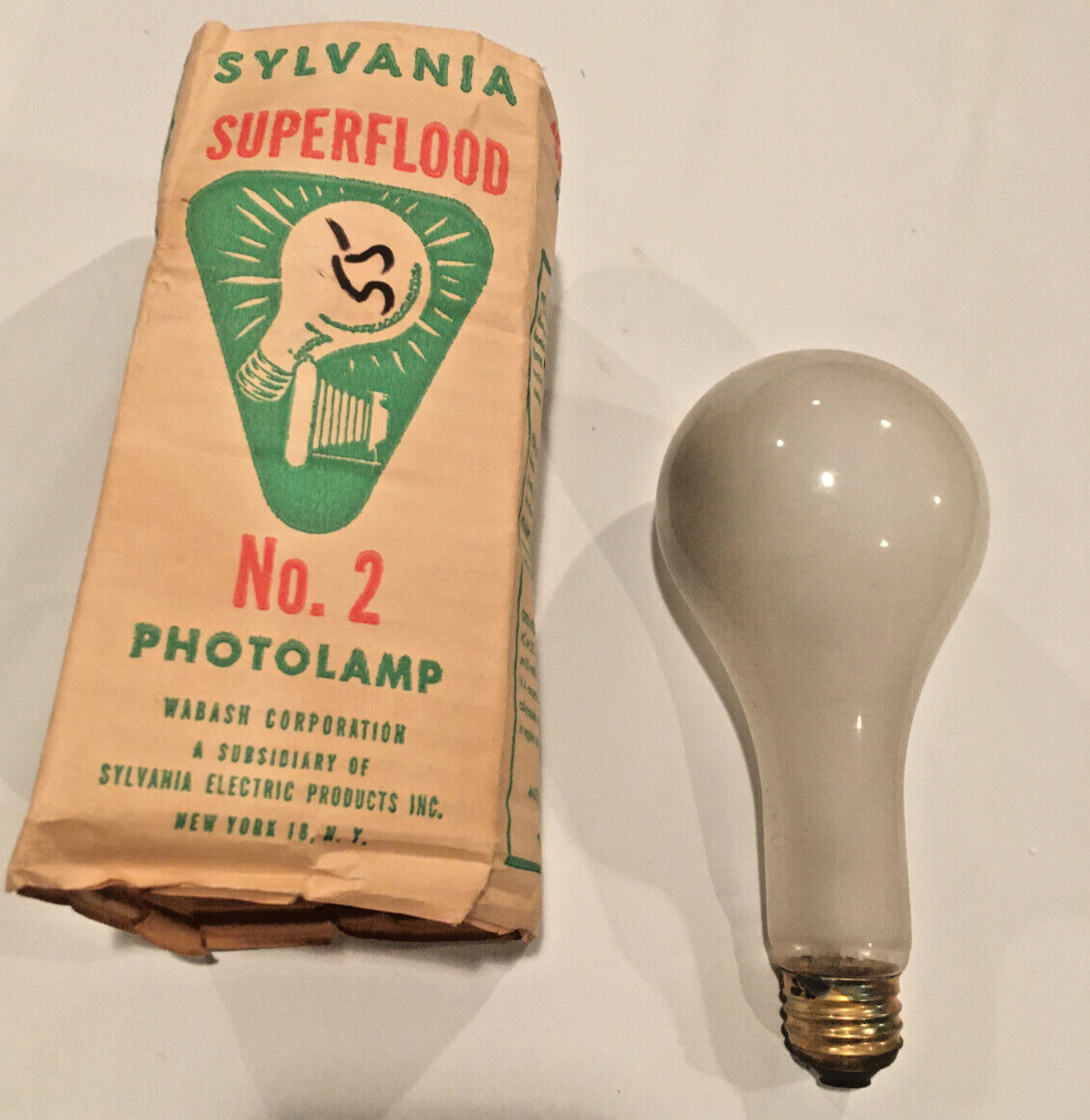 Sylvania Vintage Superflood Photo Lamps
