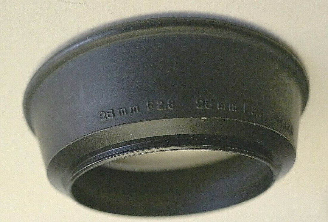 Olympus 28mm F2.8 – F3.5 Lens Hood 49mm – Rubber – Made in Japan