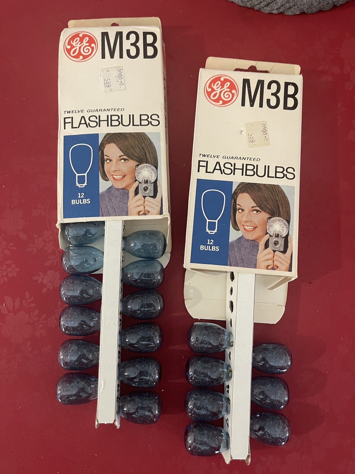 M3B GE (19) NIB FLASHBULBS Vintage Photo Camera GE Flash Bulbs 2pks