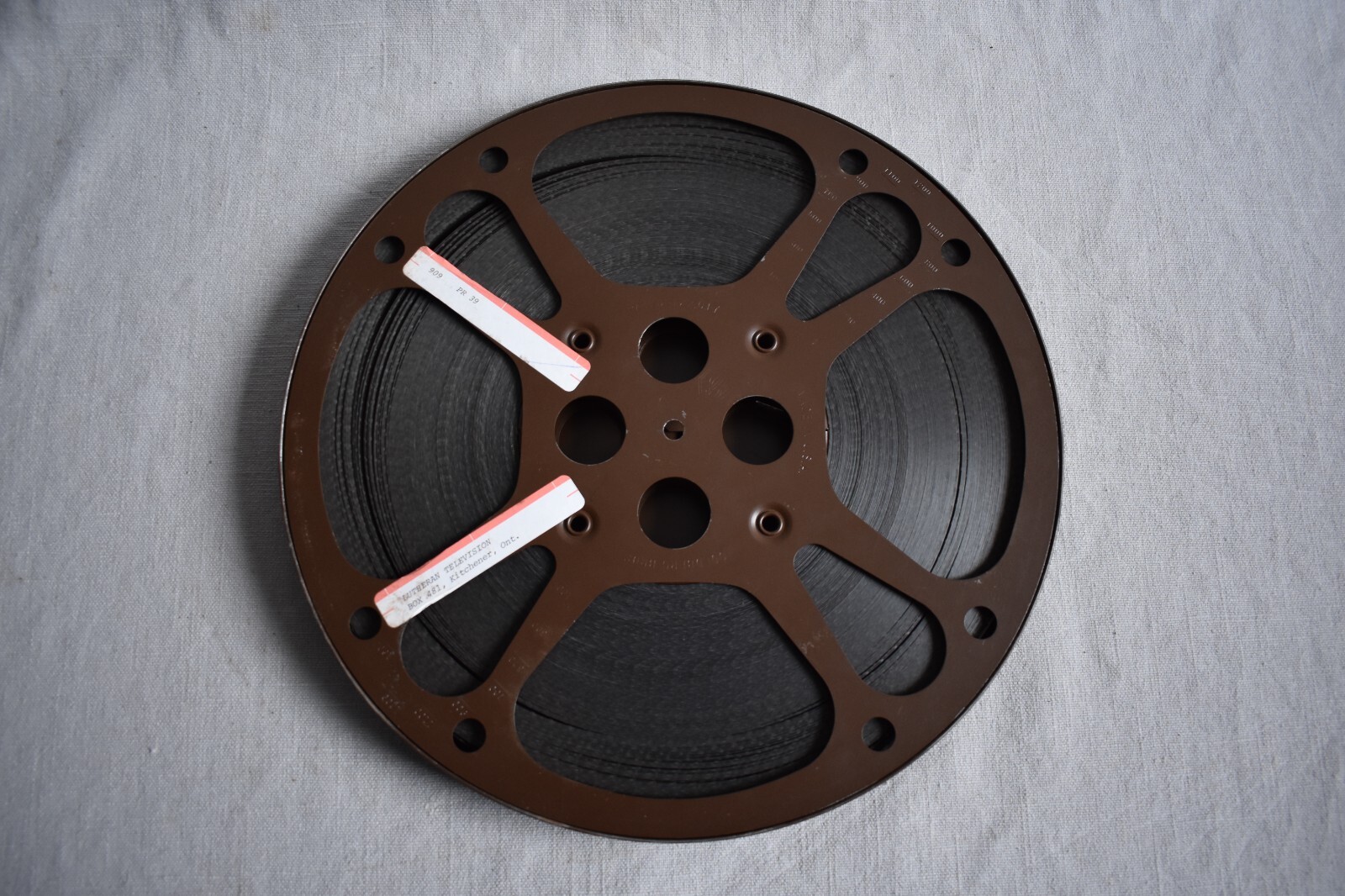 Vintage 16MM Film The Bells of Easter Lutheran Church Goldberg Bros Reel Can