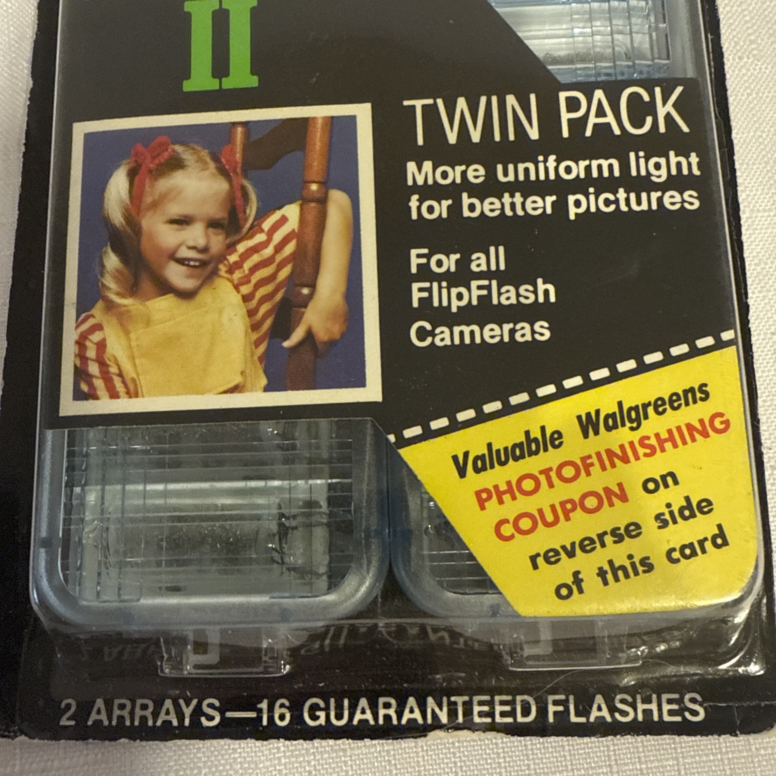 GE Flip Flash II Twin Pack NOS New Old Stock 2 Arrays 16 Flashes FlipFlash NEW