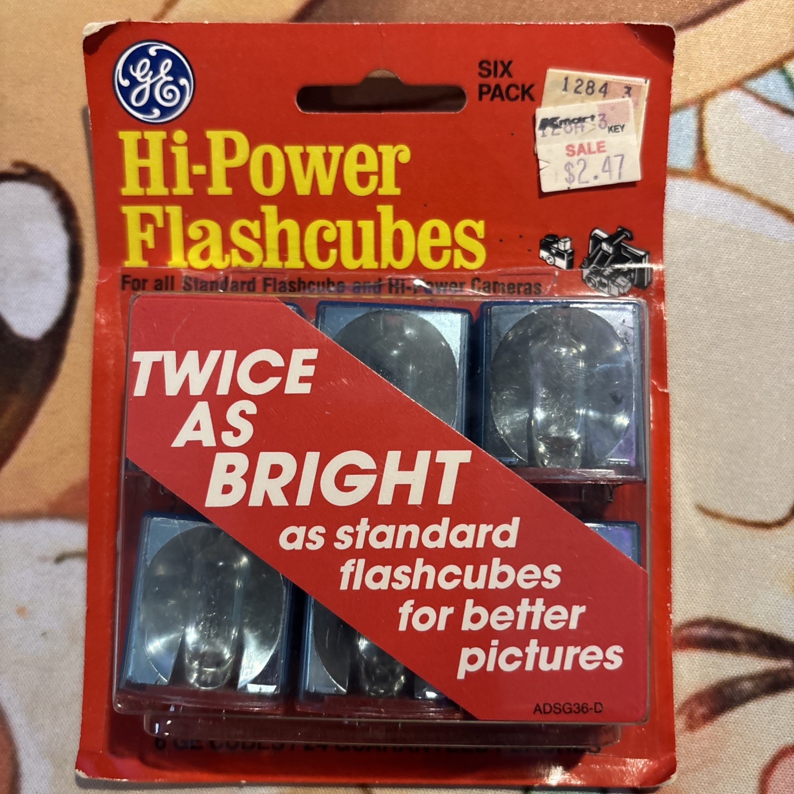 Vintage GE General Electric Flashcubes Flash Cubes 6-Pack Hi-Power NEW Sealed