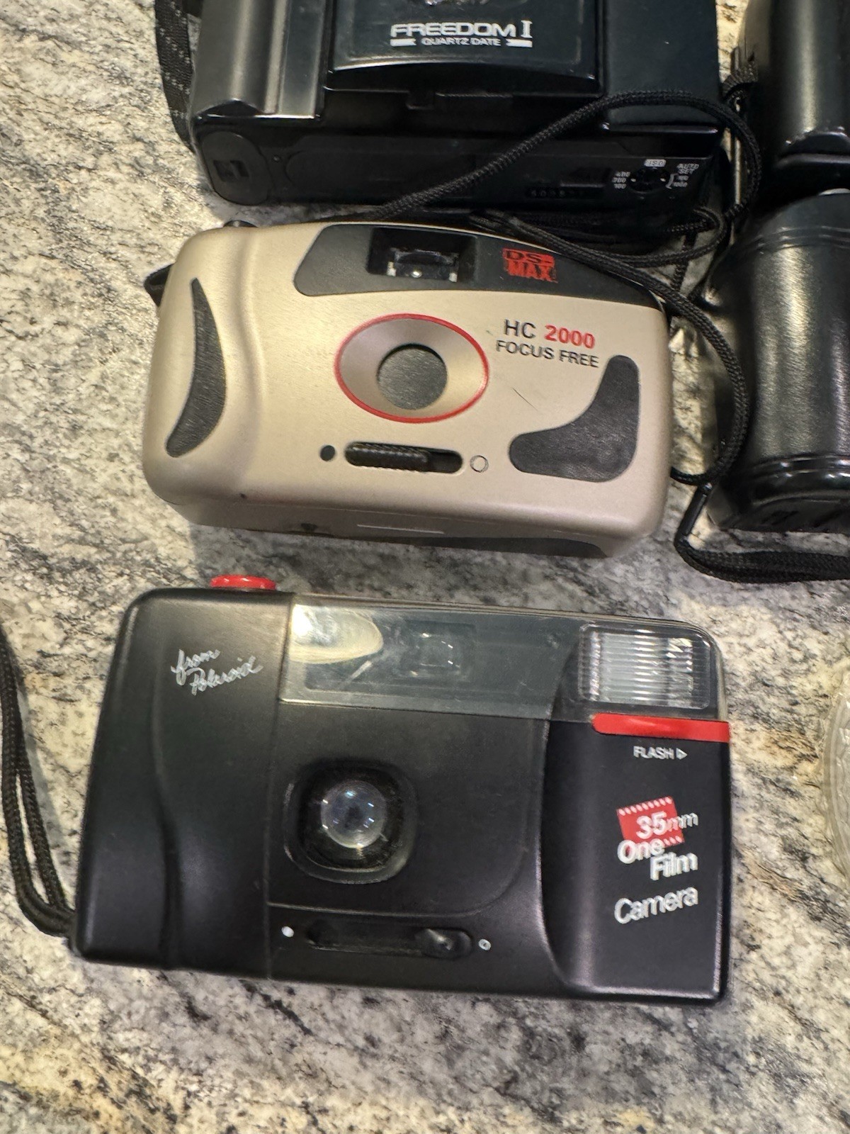 Untested Camera Lot Petri 35E Vivitar Samsung Canon Flash Cases 7 Cameras