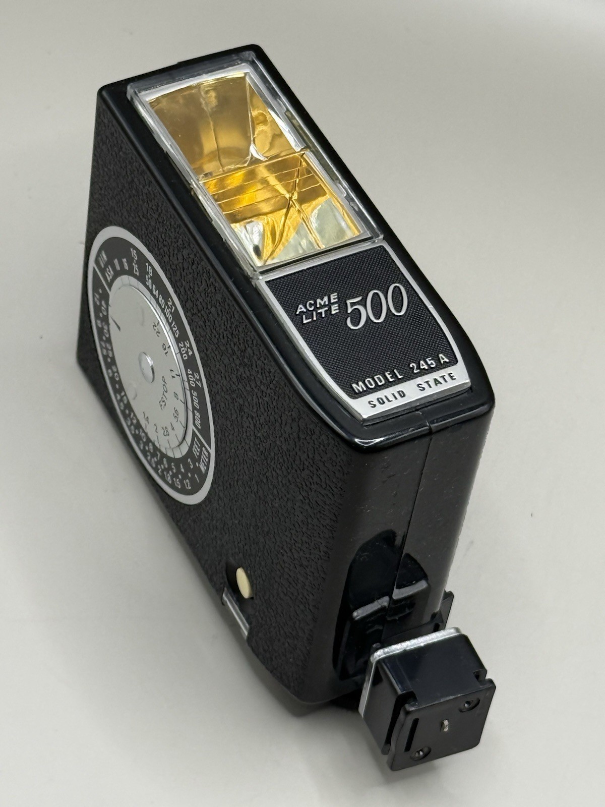 Acme Lite 500 Camera Flash Model 245A Solid State (Vintage) WORKS!