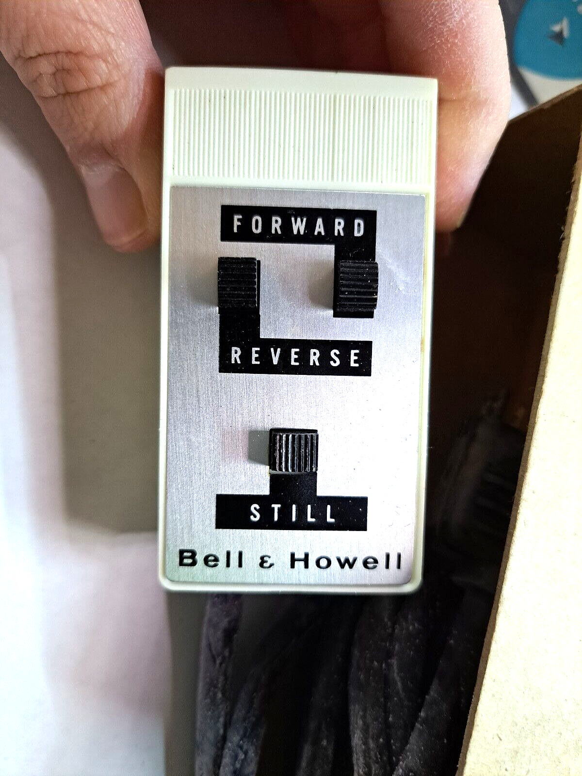 Bell & Howell Forward Reverse Still Remote for Black & White Movie Projector 8mm