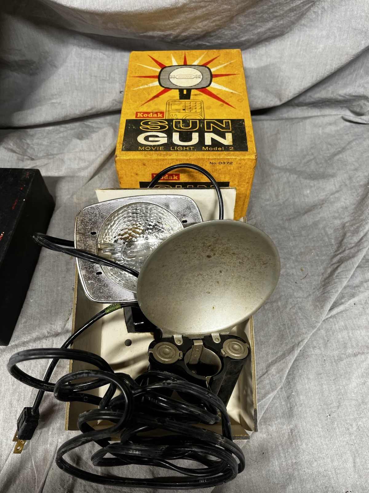 Kodak Sun Gun Movie Light Model 2 For Parts Or Display