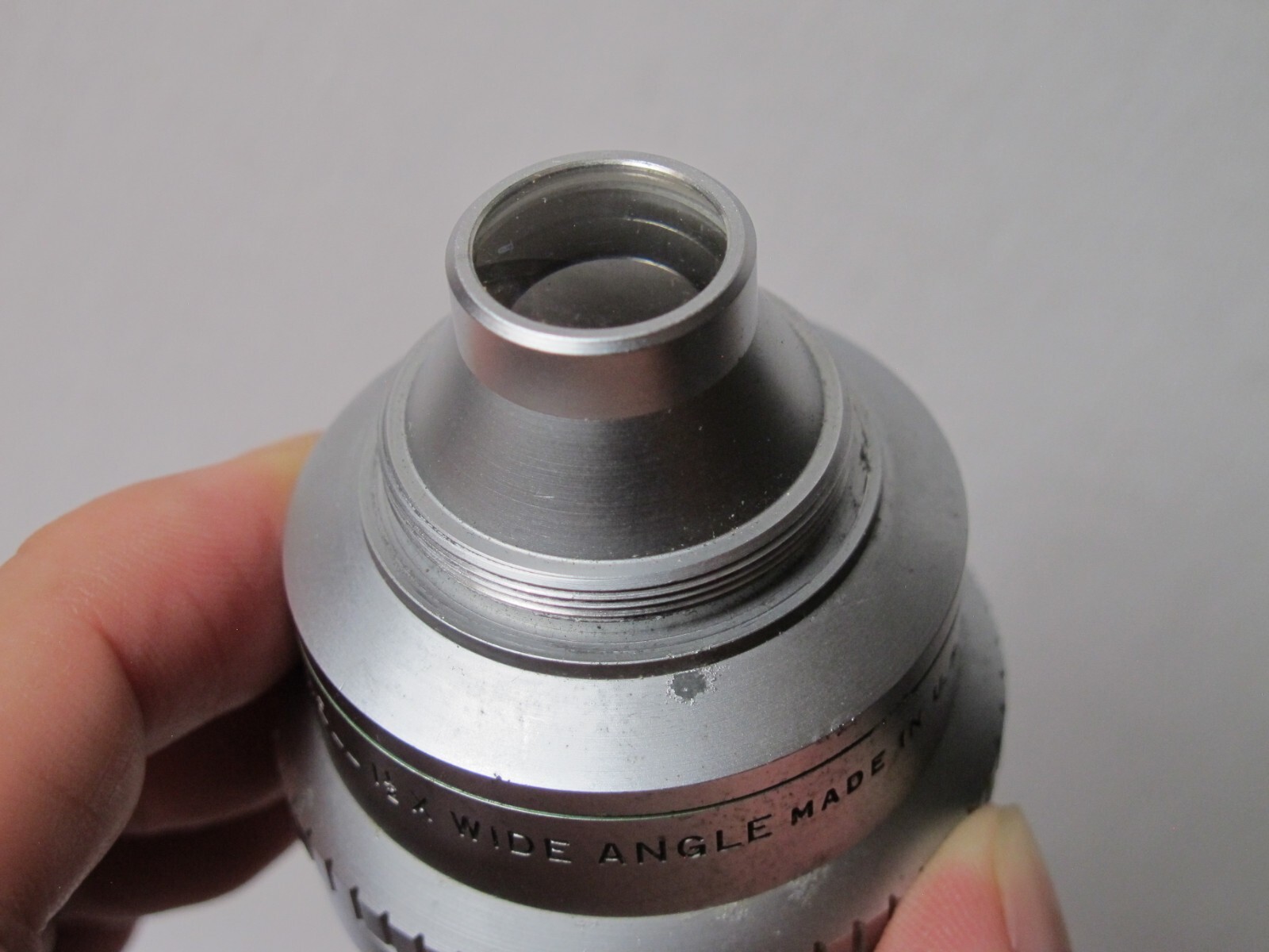 Vintage Metal Bell & Howell 1 1/2 X Wide Angle Lens Attachment, 28mm Threads