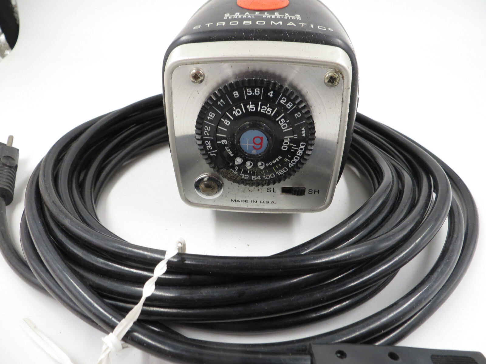 Vtg Graflex General Precision Strobomatic w/ 20 ft Remote Cable Working