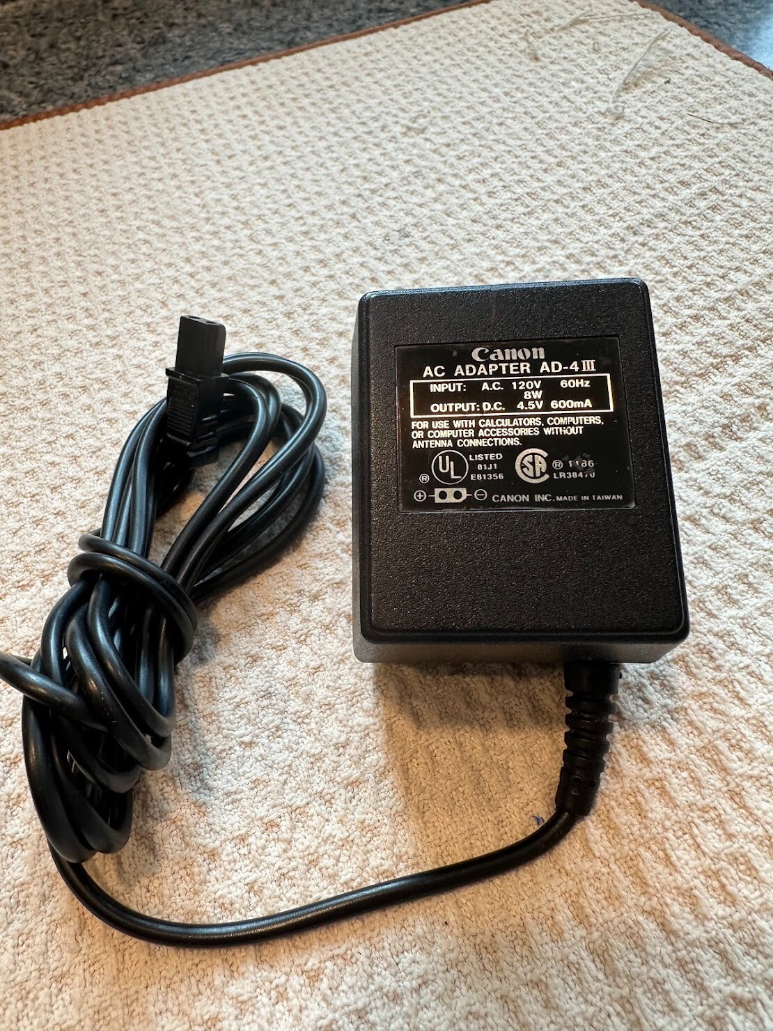 VINTAGE CANON AD-4 III AC ADAPTER