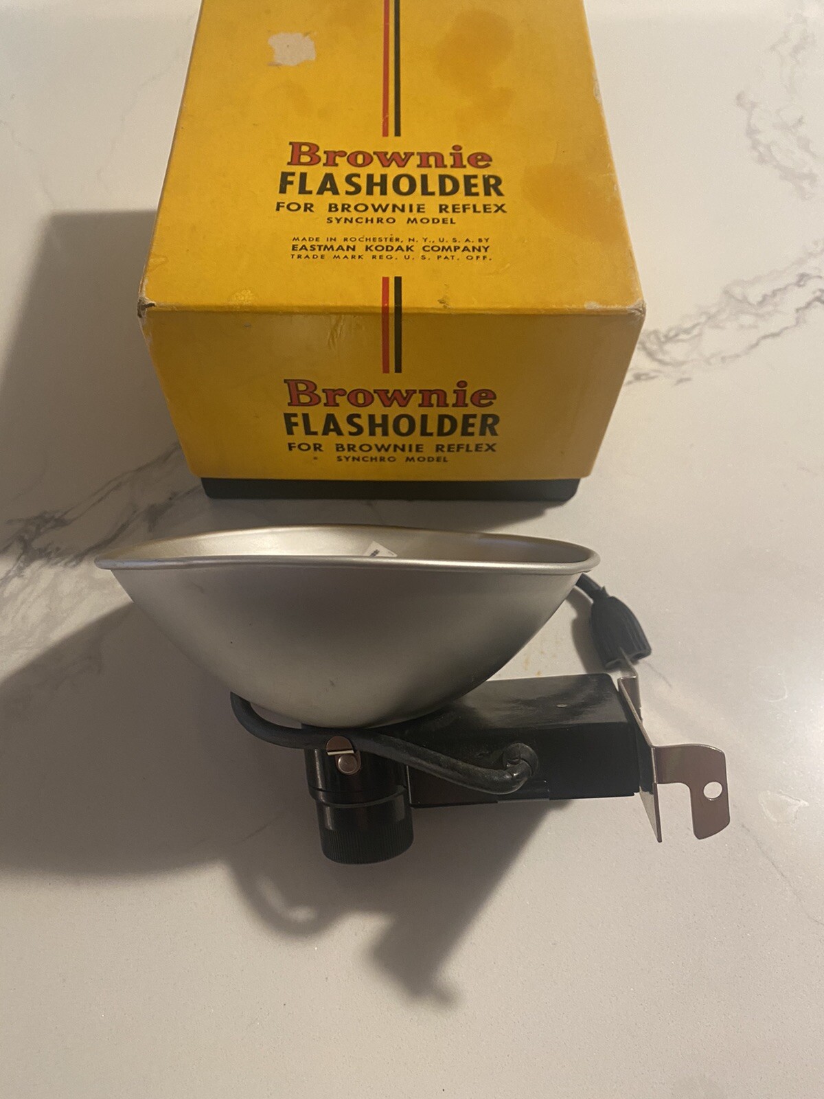 Vintage Brownie Flasholder for Brownie Reflex Synchro Model Camera in Box
