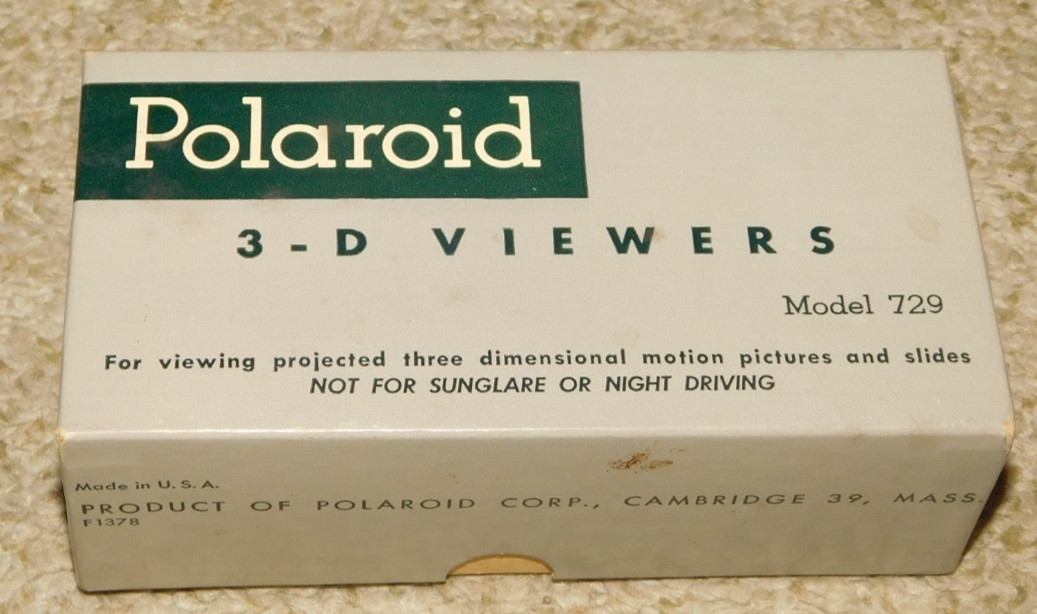 VINTAGE NIB POLAROID 3-D Viewer GLASSES 6 Pairs in Box