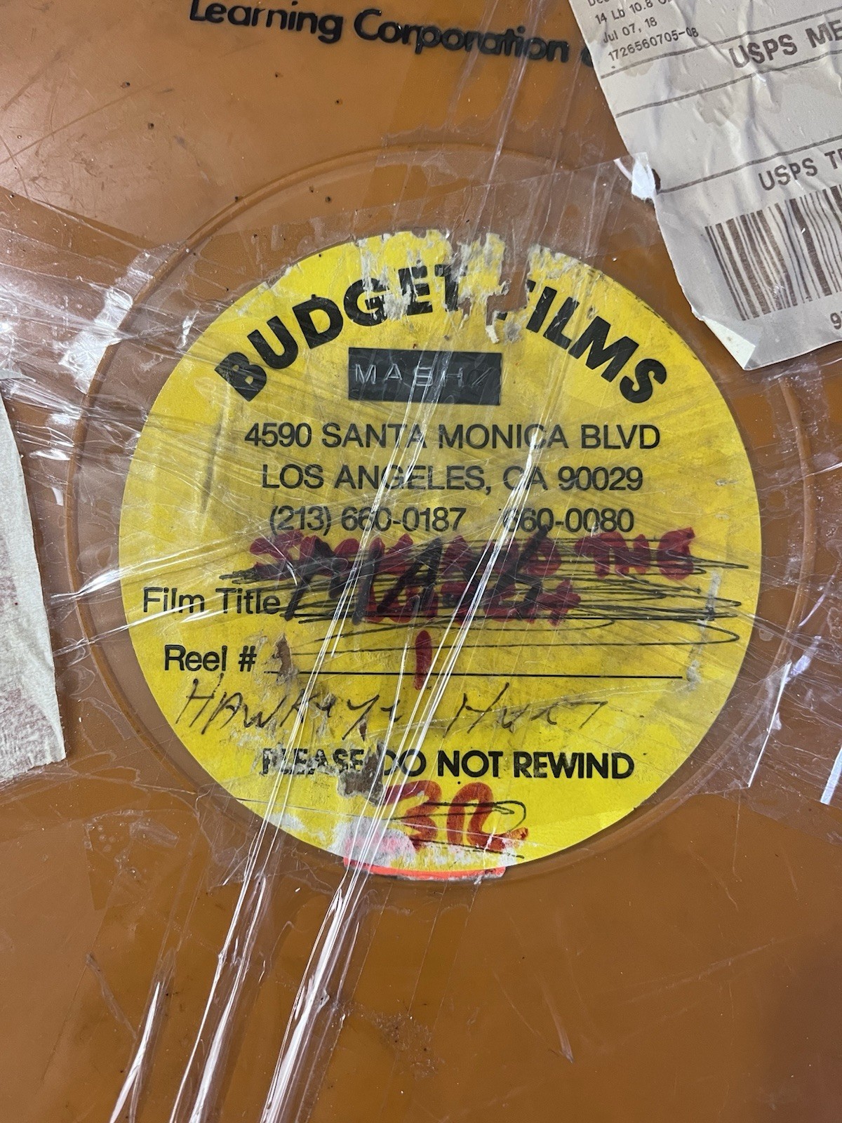 Vintage M*A*S*H 16mm Film Canister – Budget Films LA – “Hawkeye” Episode Rare