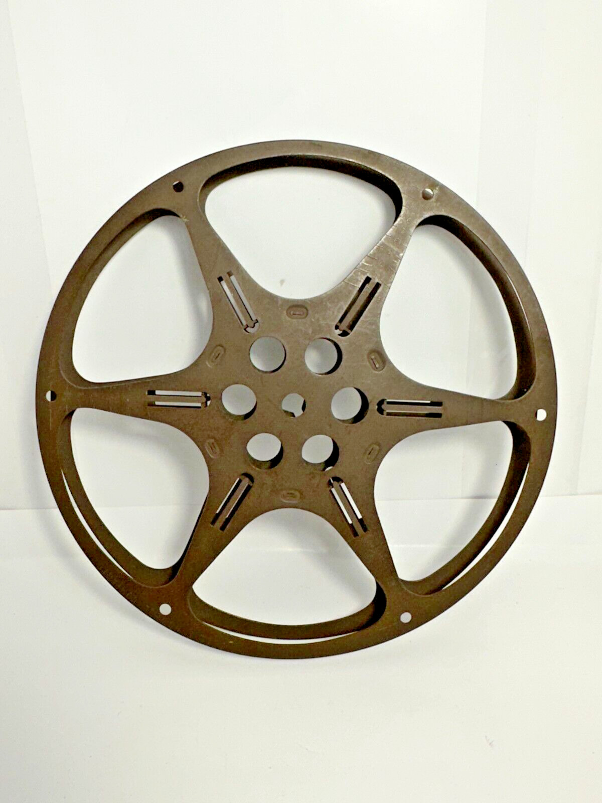 Vintage Metal 16mm Motion Picture Film Projector Empty 7″ Take-Up Reel 400′ (#6)