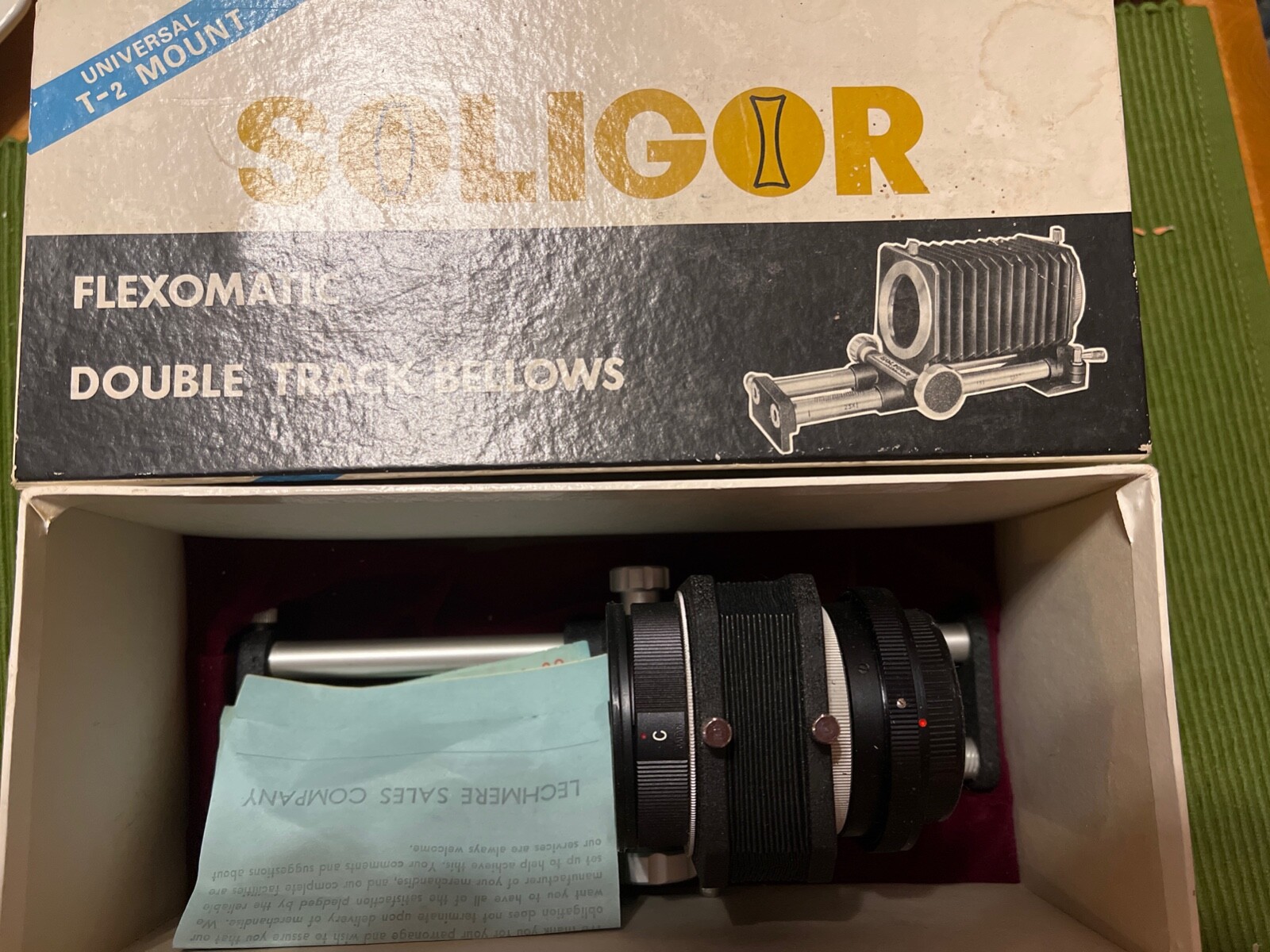 Vintage Soligor Flexomatic Double Track Macro Bellows – T2 Mount Cameras Lenses 