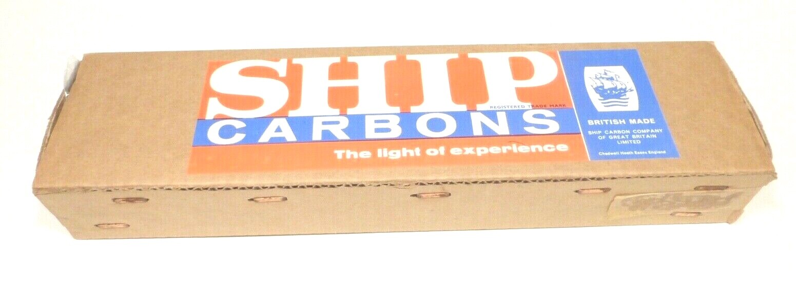 nos CARBON ARC RODS * English SHIP CEREX – BOX OF 50 .. 7mm x 12″ POSITIVES