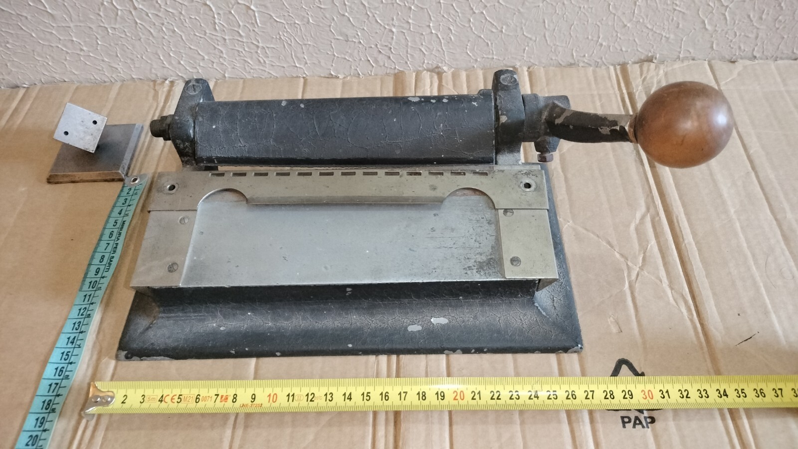 Antique Vintage Collectible Paper Guillotine Cutter As Pictured