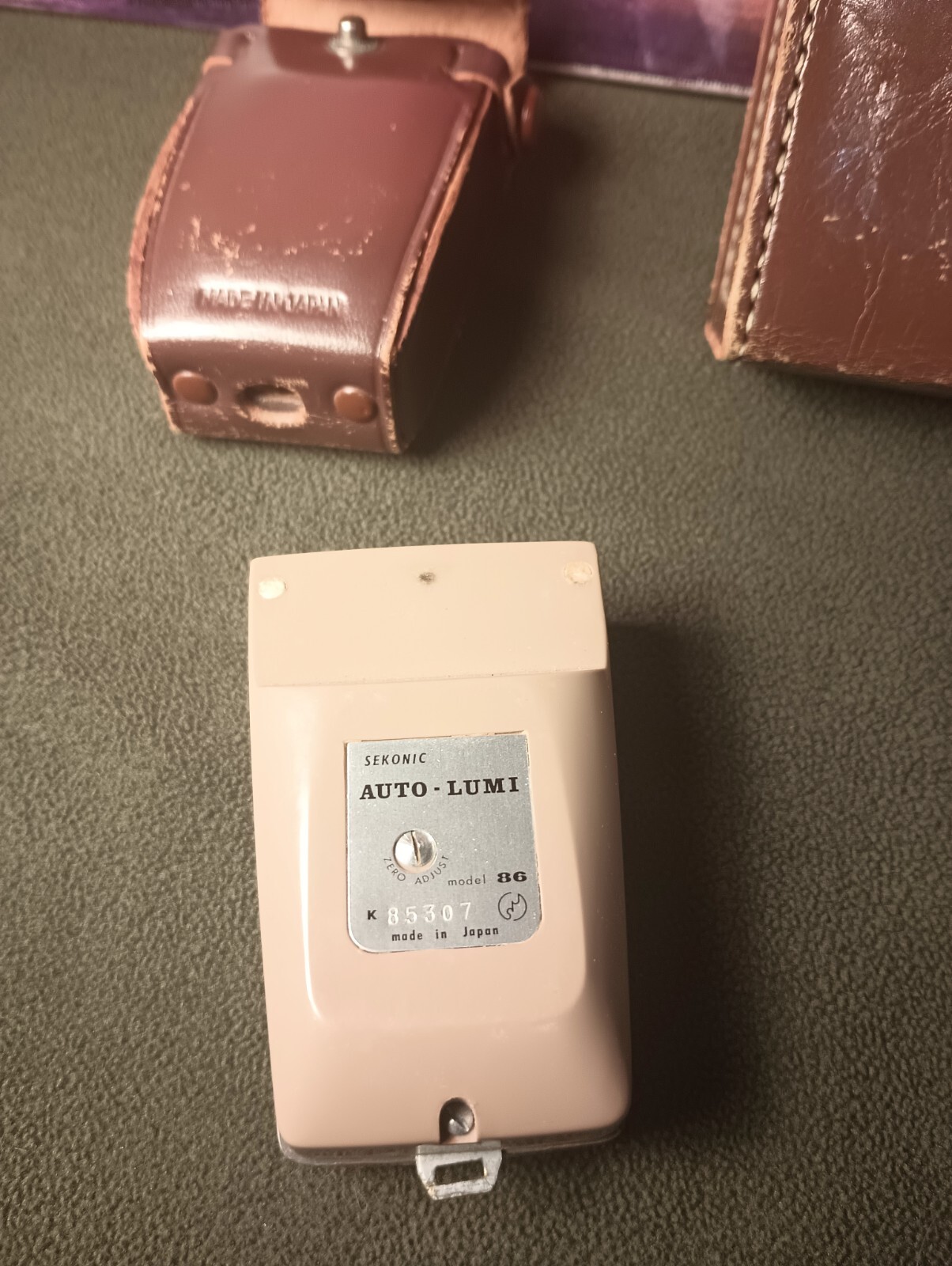 Walz Camera Flash B-BC Type Sermonic Light Meter Gauge Vintage Leather Cases