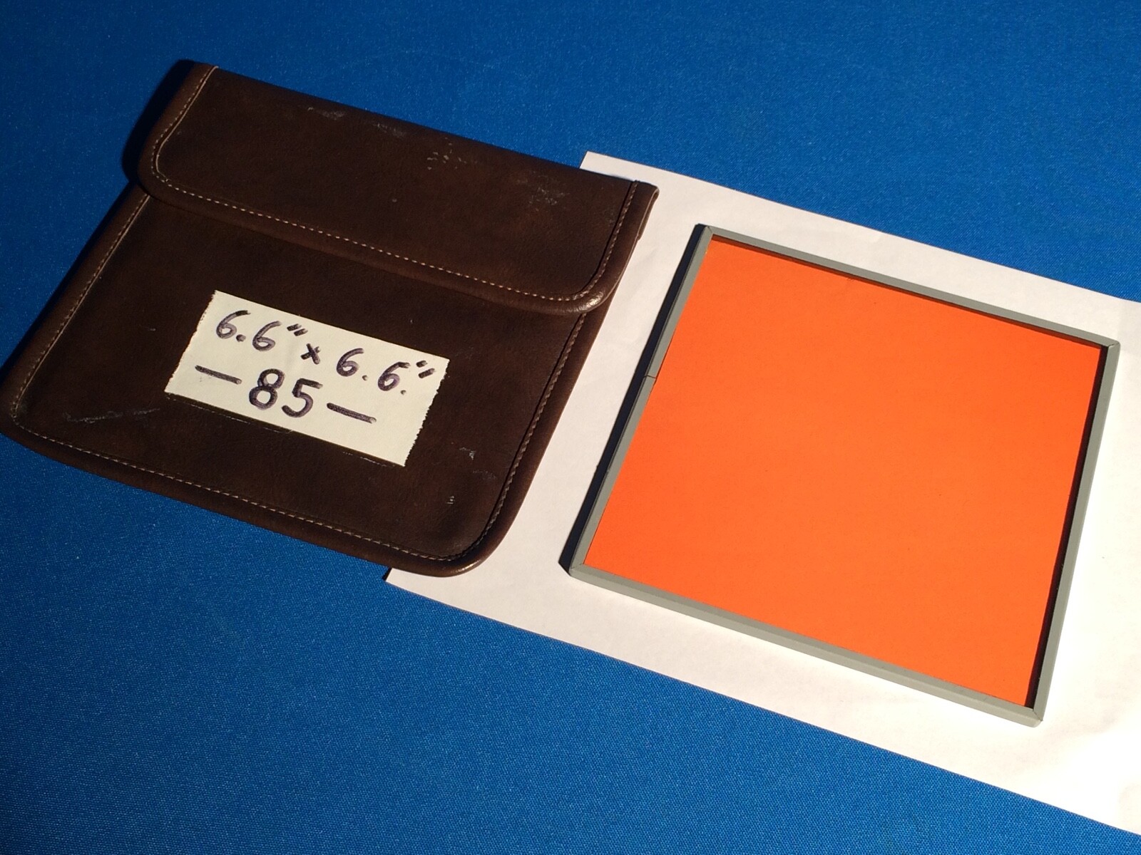 6.6″ X 6.6″ CINEMA-SIZE FILTER, #85 “HARRISON” ZEISS COOKE ARRI MITCHELL CAMERA