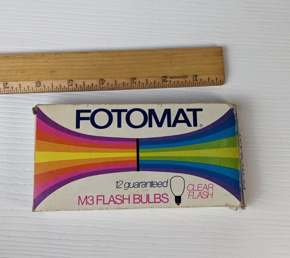 Fotomat M3 Flashbulbs Blue Flash (6 Bulbs left in Package) Vintage #Bin A