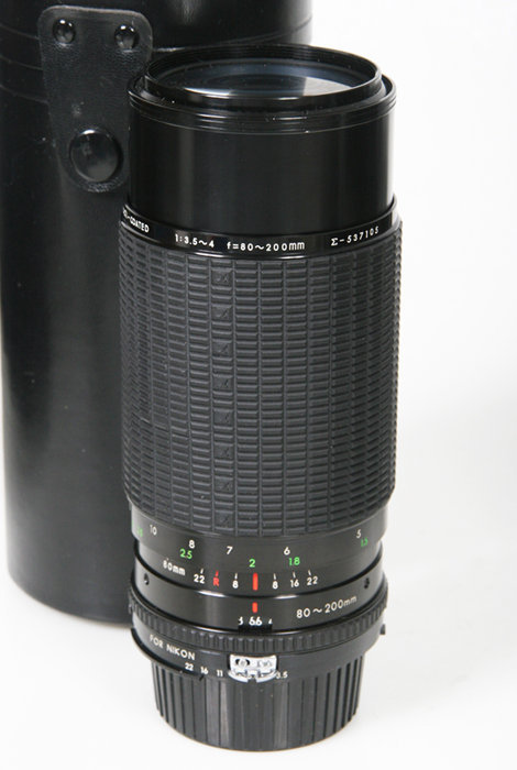 Sigma 80-200mm, f/3.5-4.5. Nikon AI Manual Focus Mount