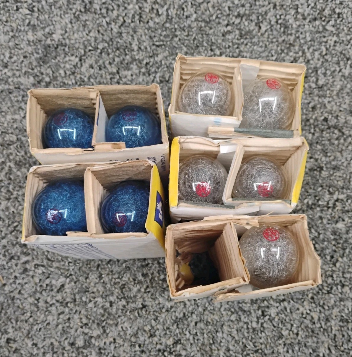 Vintage GE No. 5 & 5B Flashbulbs Lot of 17 Blue Clear Bulbs Partial Boxes USA