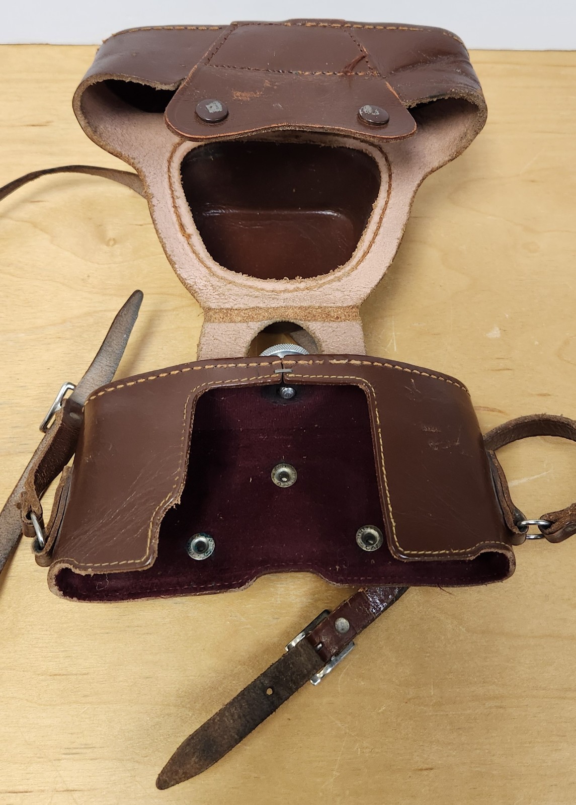 Vintage 1950’s Ihagee Dresden Leather Ever-Ready Camera Case Exakta Varex VX