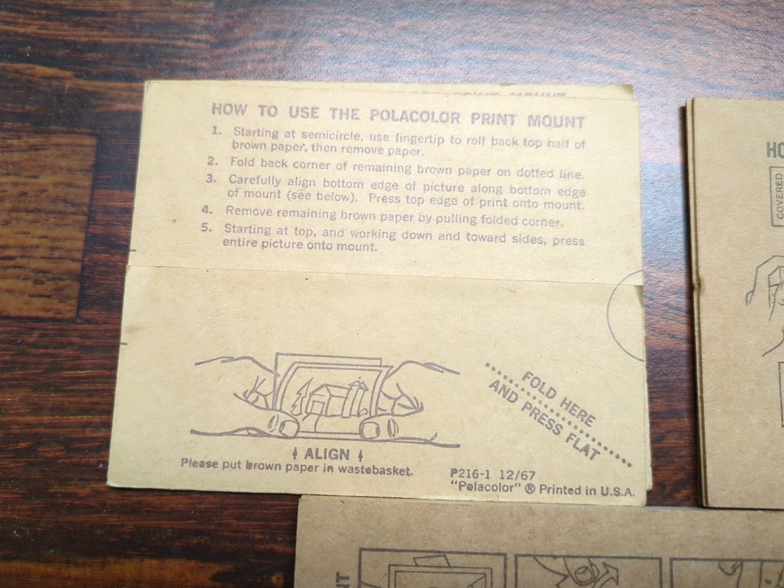 Vintage POLAROID Polacolor 3.375″ X 4.25″ Print Mounts Set Of 13