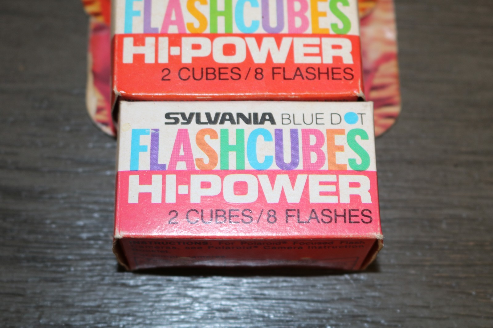 Sylvania Blue Dot Hi-Powered FlashCubes 6 Packs of 2 cubes per pack NOS