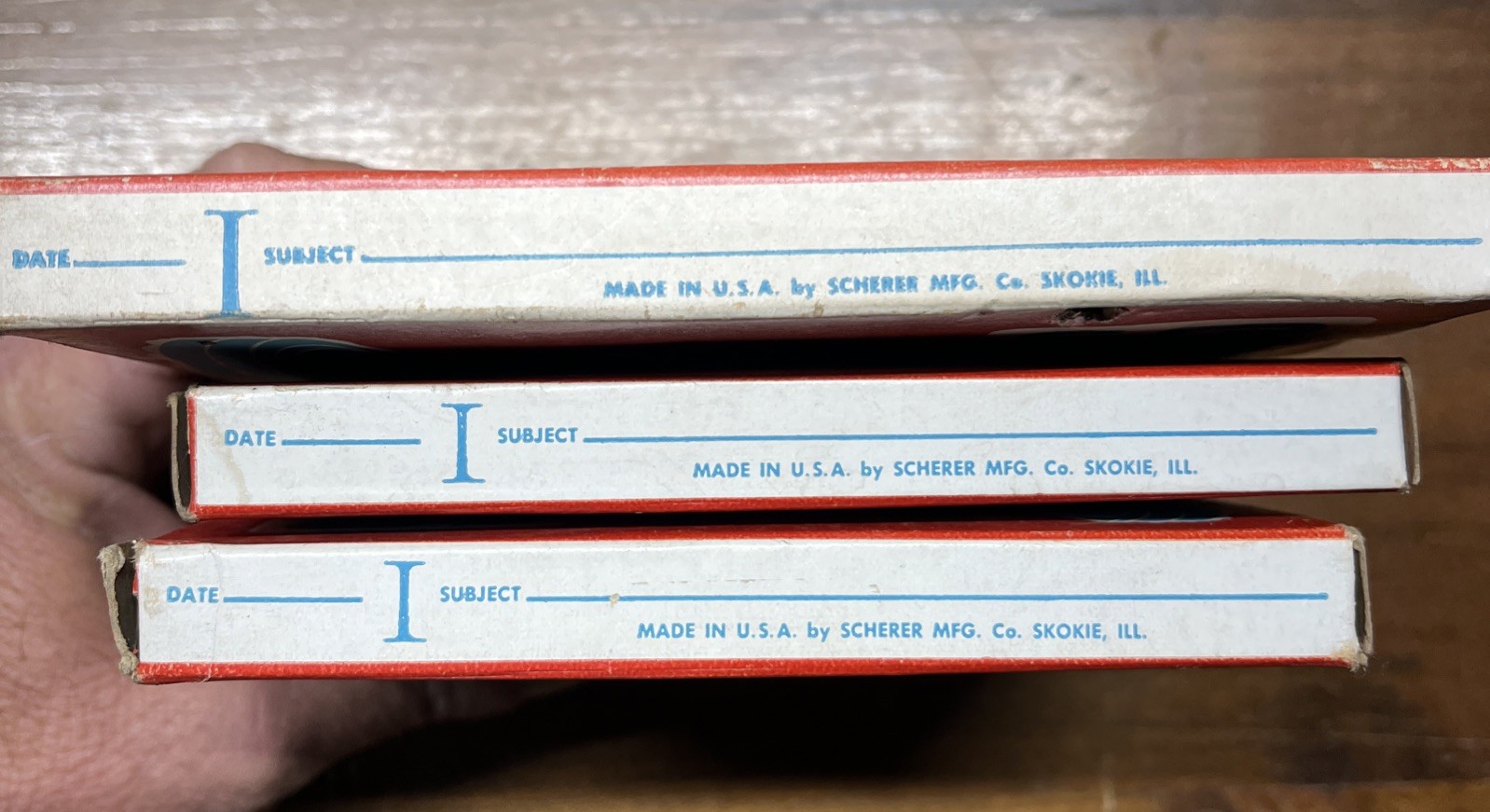 Lot Of 3 Scherer 8 mm (2)200 ft. (1)300 ft. Can And Reel Original Boxes -1 Reel