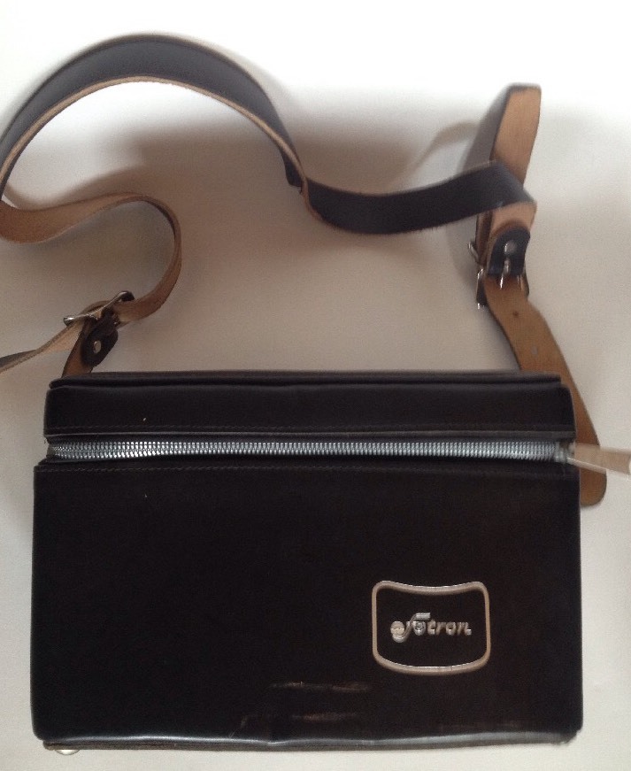 Vintage Fotron Leather Carrying Case For Camera Plus Misc