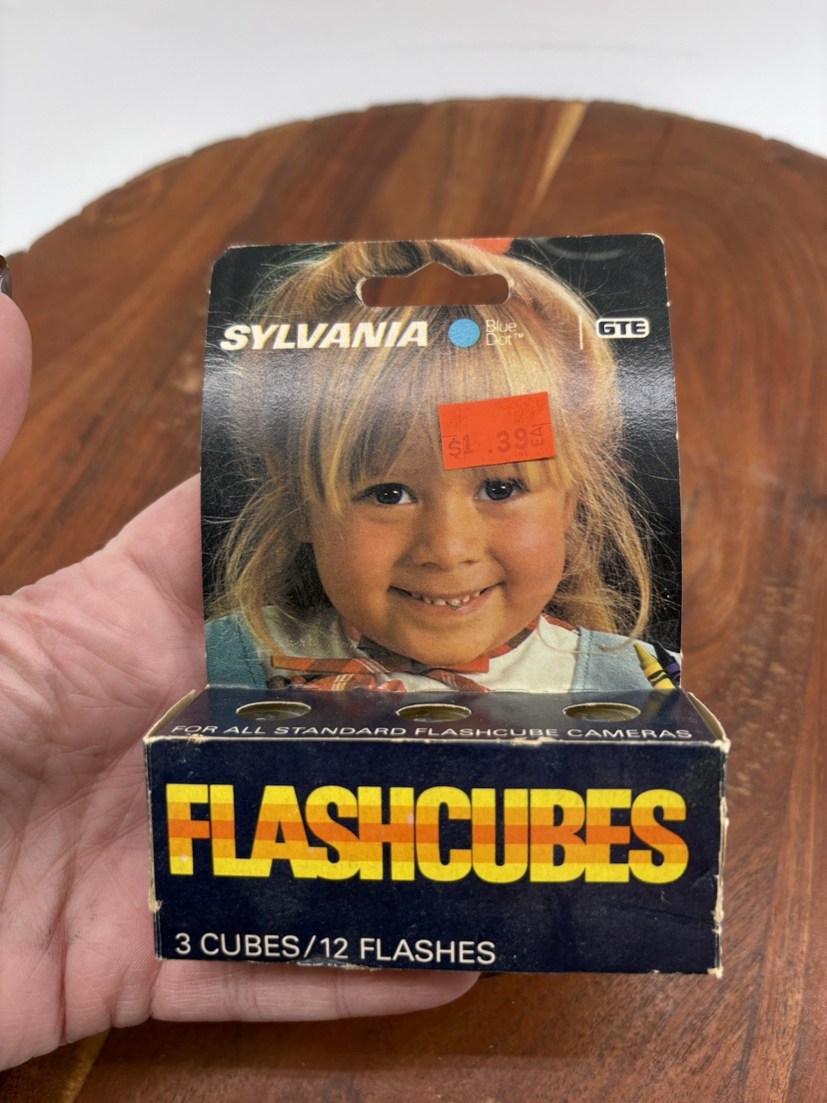 Vintage Sylvania Blue Dot GTE Flashcubes For Camera 3 Cubes 12 Flashes NIB